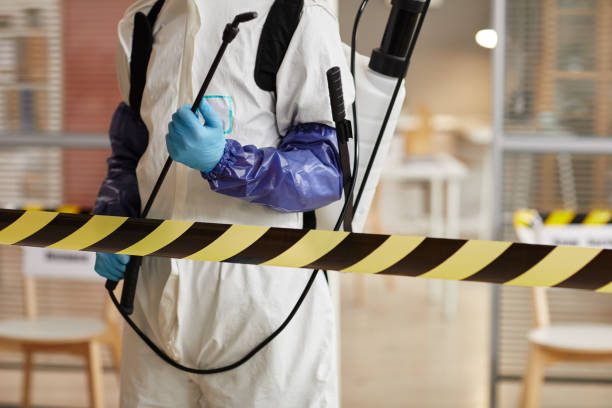 Professional Biohazard Cleanup technician working in Galena, IN